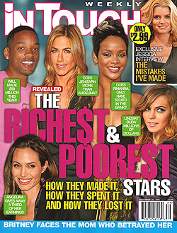 Illustration for article titled This Week In Tabloids: Miley's Man Models, Lindsay Cuts Herself, 90210 Stars Don't Eat